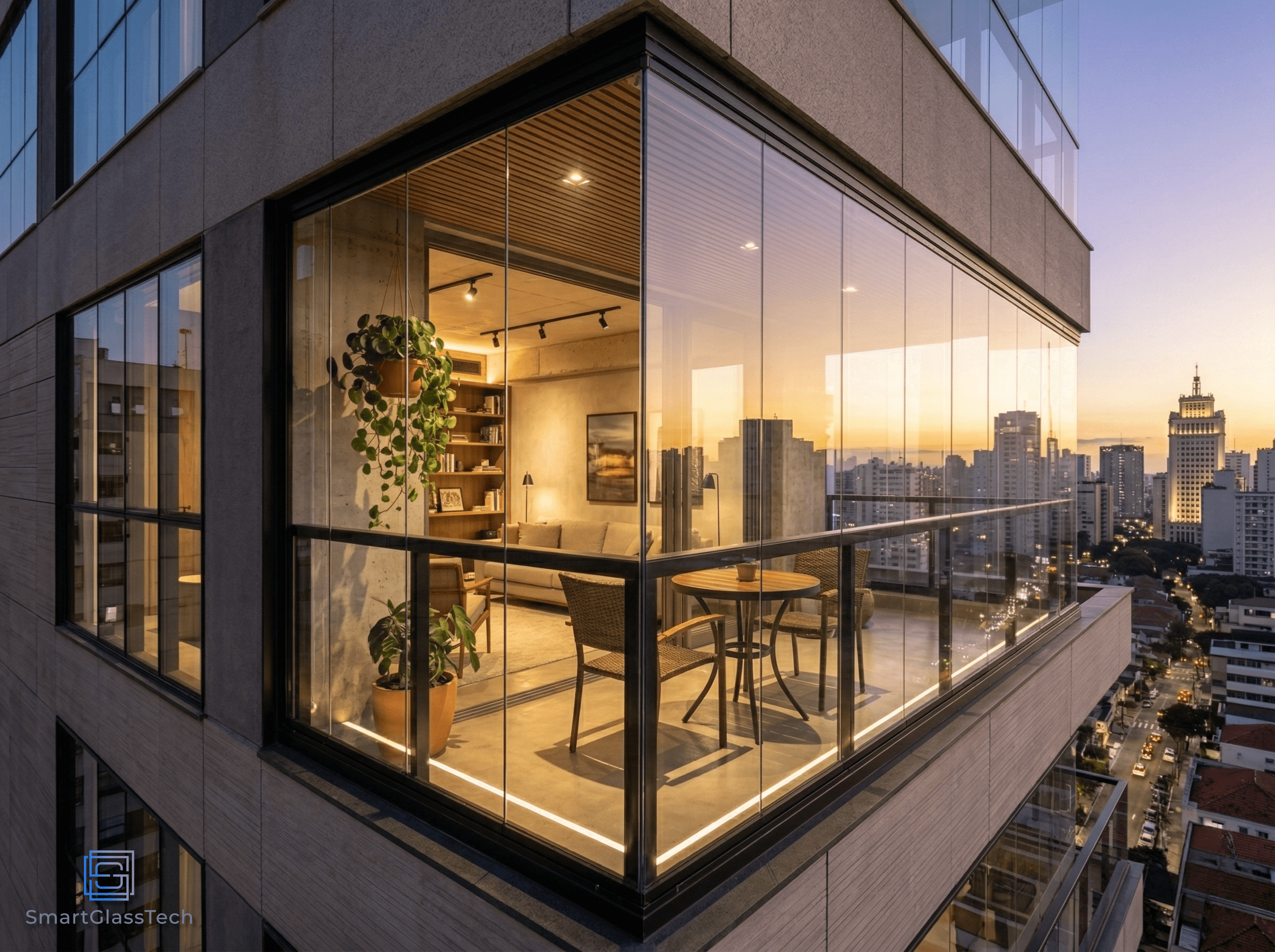 Sacadas e envidraçamento premium